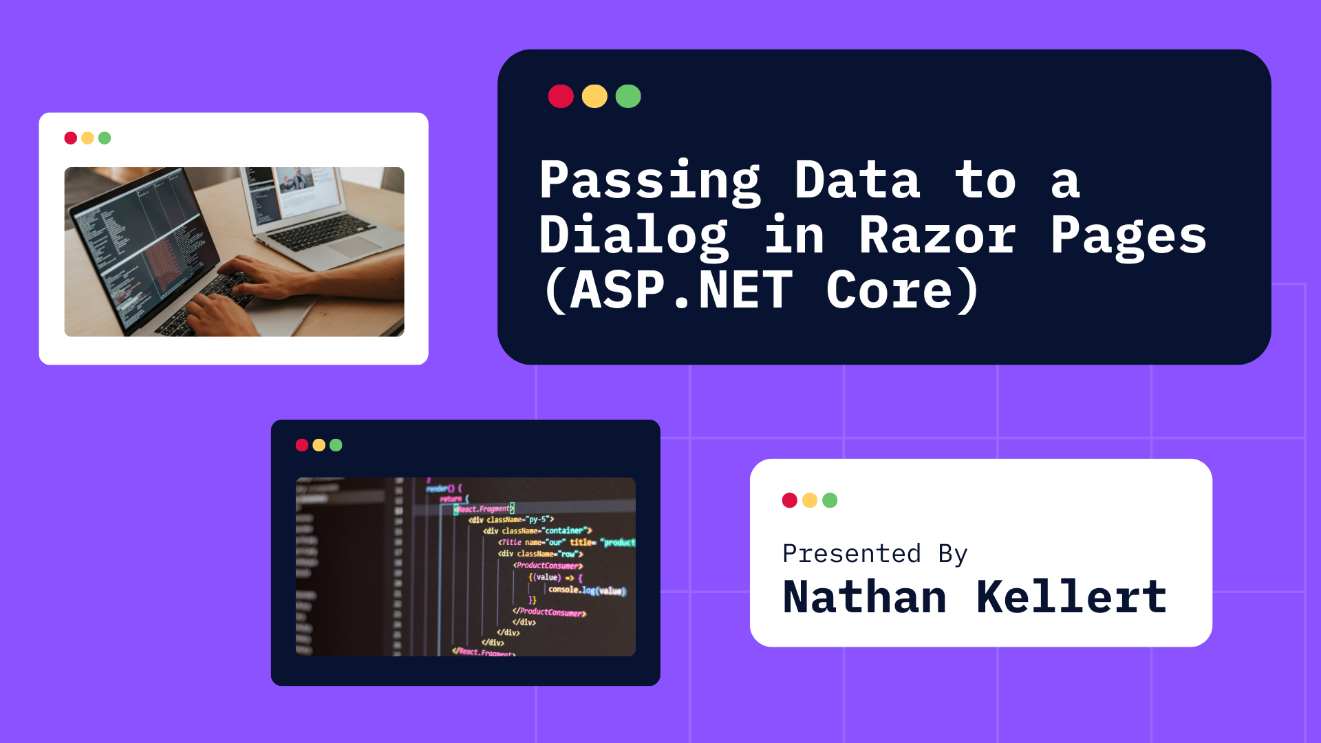 Passing Data to a Dialog in Razor Pages (ASP.NET Core)