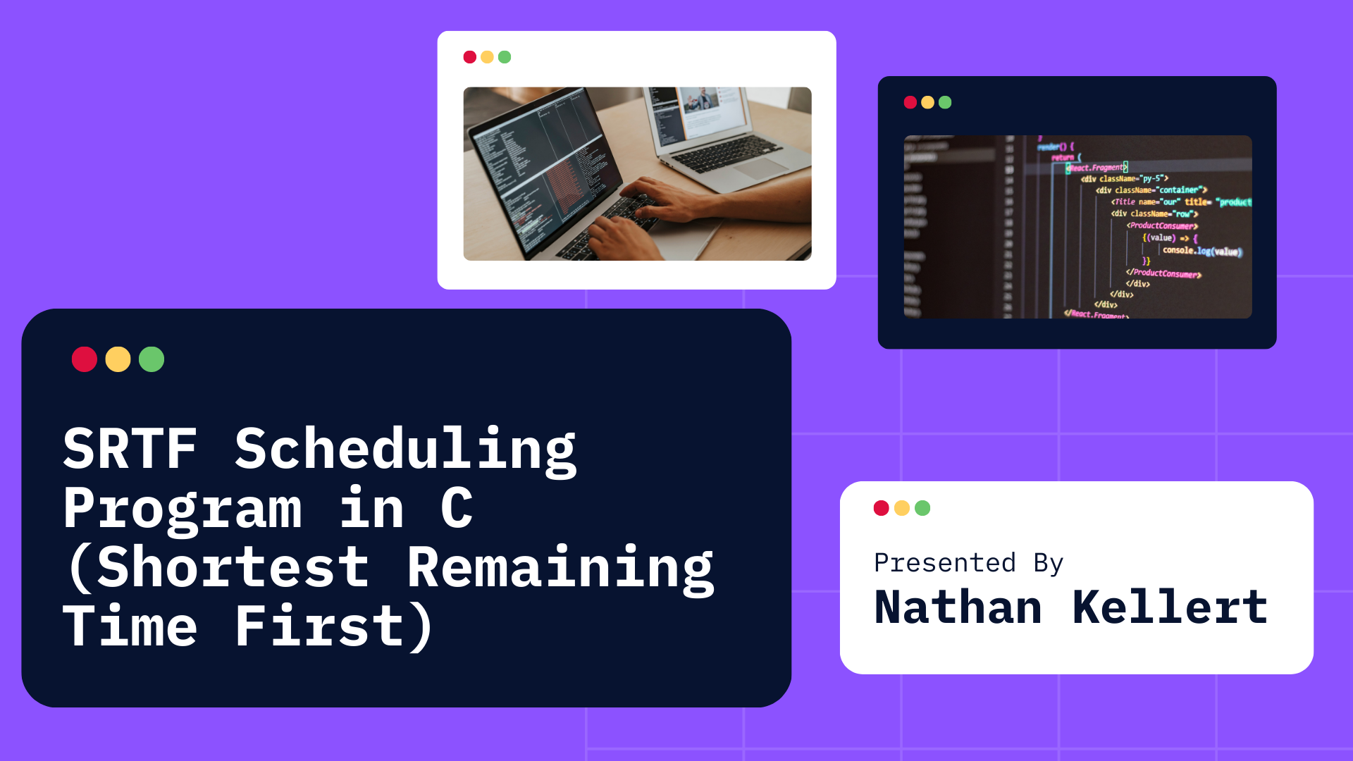 SRTF Scheduling Program in C (Shortest Remaining Time First)